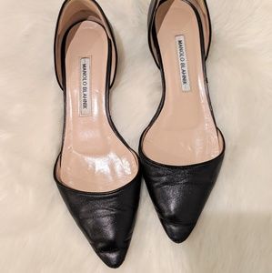 Manolo Blahnik D'orsay Flats